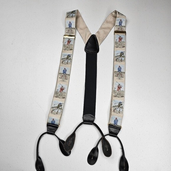 Golf silk brace leather straps - Picture 1 of 5